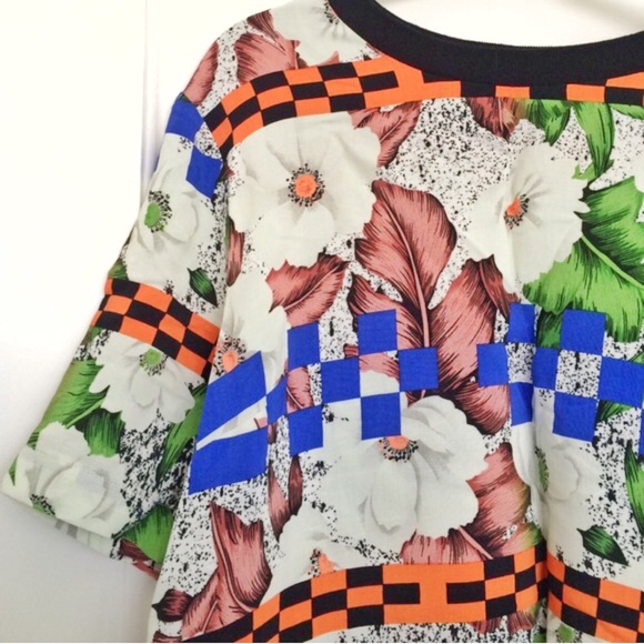 Funky TOPSHOP Multi-Pattern Top - Picture 2 of 3